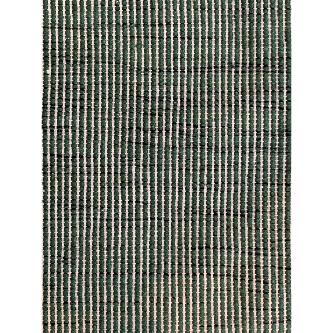 Flatweave Liso Verde e Cru