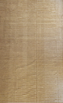 Tapete Dhurrie Indiano - Mini Listra Cru/ Mostarda